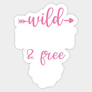 Wild Barefoot and Free Yoga Quotes Sticker